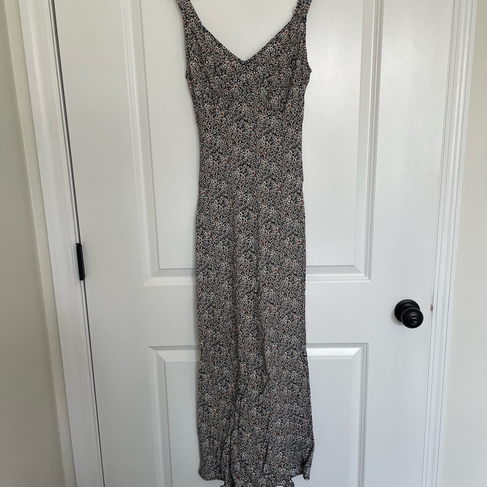 Floral Print Sleeveless Maxi Dress (sz Small)